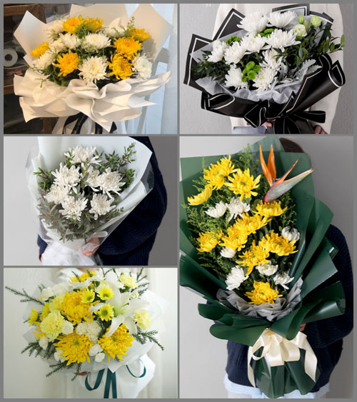 江苏扬州宝应县西安丰镇白事花束代送